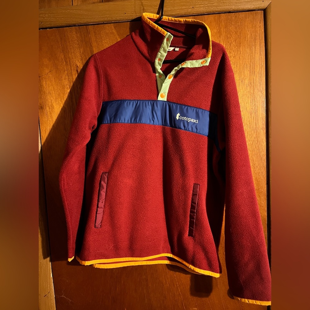 Cotopaxi Red Teca Fleece Pullover Women’s XL